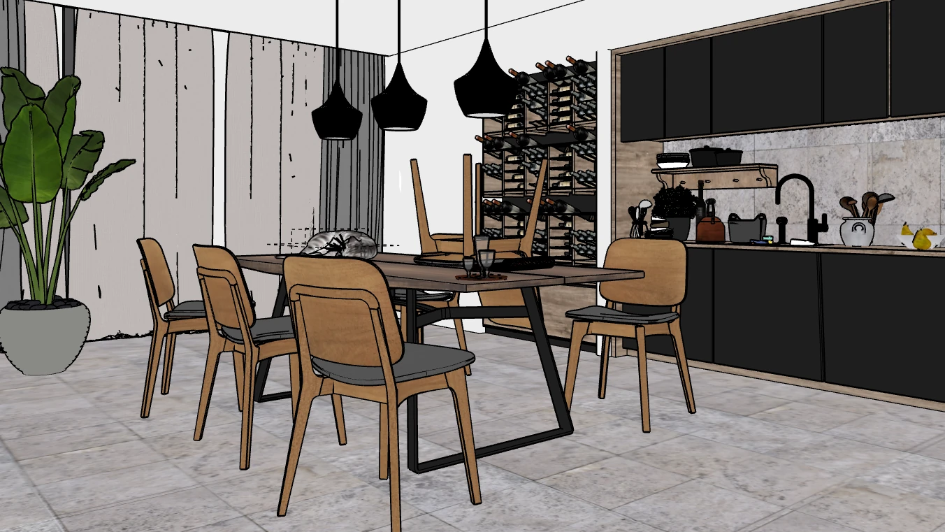 SketchUp lighting 1