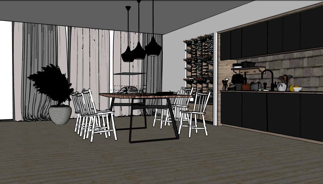 SketchUp model without preparation