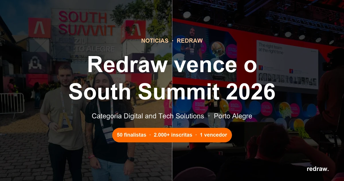 Redraw Vence o South Summit 2026 em Porto Alegre na Categoria Digital and Tech Solutions