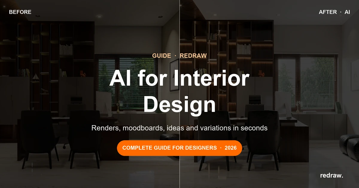 AI for interior design — Redraw guide 2026